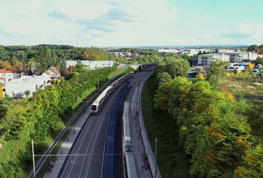 Mezi Prahou-Běchovicemi a Prahou-Libní má vzniknout čtvrtá kolej. Správa železnic hledá projektanta