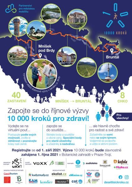 obrázek: Chůzí ke zdraví. Odstartovala výzva 10 000 kroků