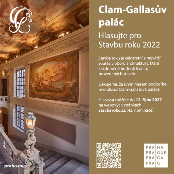 obrázek: Clam-Gallasův palác usiluje o titul Stavba roku 2022