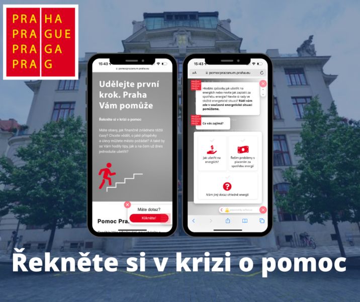 obrázek: Hlavní město na novém portálu zapojuje také chatbot, který poradí, jak ušetřit na energiích