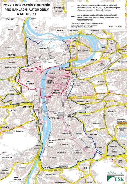 obrázek: Město zpřísňuje pravidla povolování vjezdu autobusů do zóny zákazu vjezdu nákladních aut nad 3,5 tuny