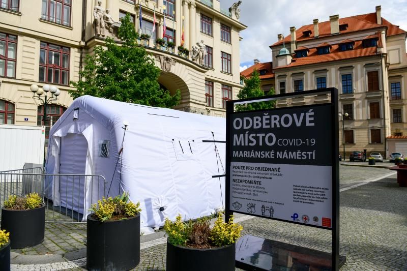 obrázek: Odběrové místo na Mariánském náměstí navyšuje kapacitu prováděných PCR testů na dvojnásobek