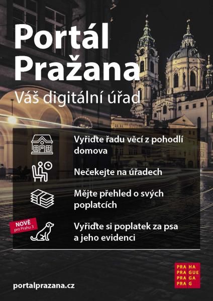 obrázek: Portál Pražana se rozšiřuje o agendu poplatků za psy, pilotní provoz funguje v Praze 3