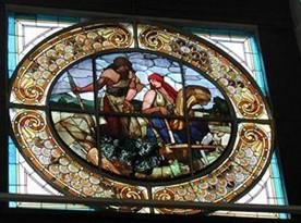 obrázek: Praha hledá přesnou podobu původní vitráže od malíře Mikoláše Alše. Pomoci s obnovou historického prvku na Průmyslovém paláci tak může i veřejnost