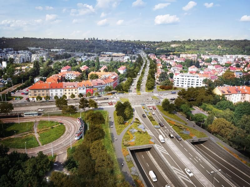 obrázek: Praha hledá projektanty pro Hloubětínský tunel, který do sedmi let odlehčí přetížené dopravě kolem Průmyslové a Kbelské ulice