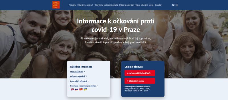 obrázek: Praha jde příkladem v očkování, zaměřuje se ve větší míře i na cizince. Informace ke koronaviru nabízí nově v pěti jazycích