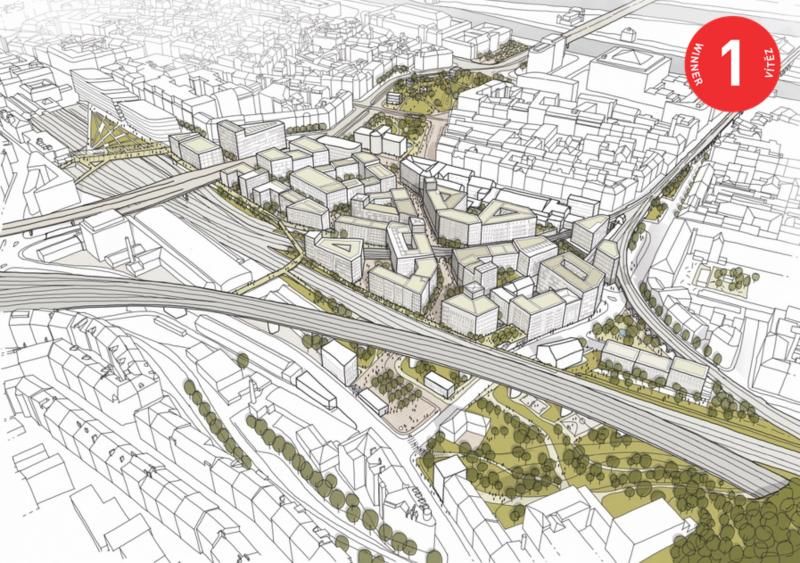 obrázek: Praha po schválení výsledků urbanistické soutěže může pokračovat v přípravách na proměnu neutěšeného území v okolí Florence