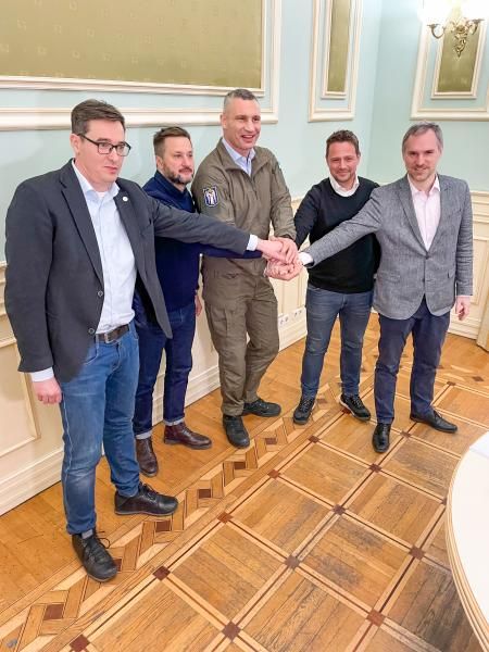 obrázek: Primátor Prahy Zdeněk Hřib se v Kyjevě sešel se svým protějškem Vitalijem Kličkem