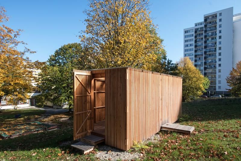 obrázek: Venkovní sezonní herna hl. m. Prahy zvítězila v prestižní národní soutěži „Dřevěná stavba roku 2020“