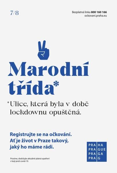 obrázek: Virohrady, Marodní třída: Součástí nové informační kampaně k očkování jsou slovní hříčky