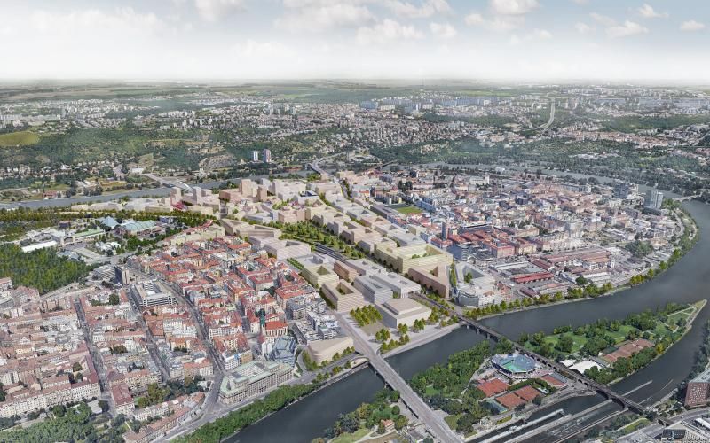 obrázek: Známe výslednou podobu nové čtvrti Bubny-Zátory. Dnes byla zveřejněna finální verze územní studie