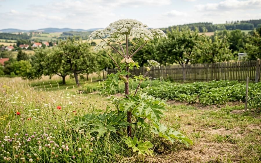 Bolševník právě kvete. Odborníci doporučují zasáhnout co nejdříve, nebezpečná rostlina může způsobit těžké popáleniny