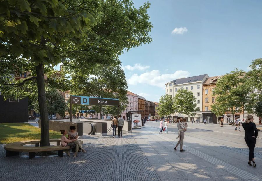 Metro D v Nuslích změní náměstí Bratří Synků i Otakarovu. Prověřují se demolice domů