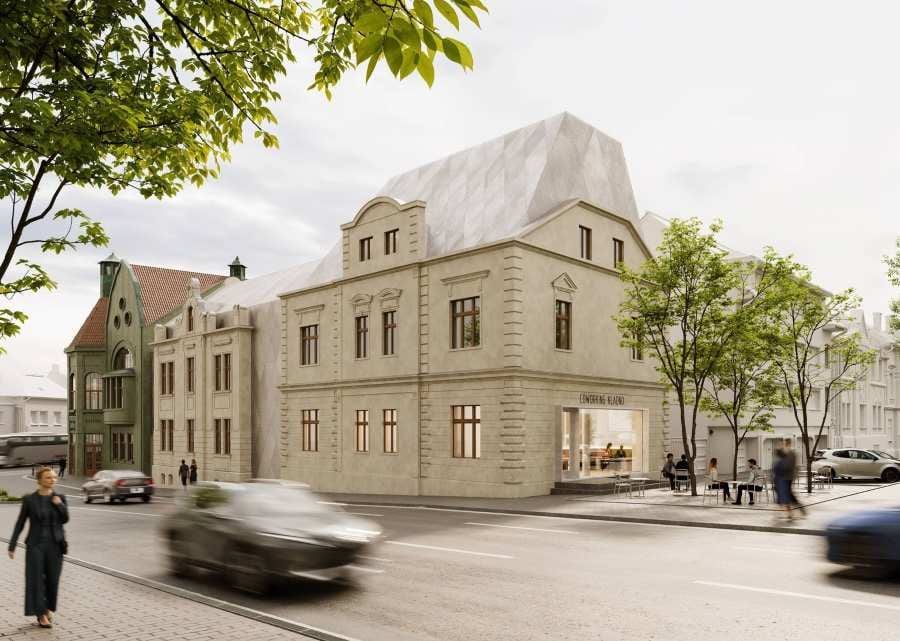 Proměna Středočeské knihovny v Kladně: návrh počítá s kavárnou i zvukovým studiem