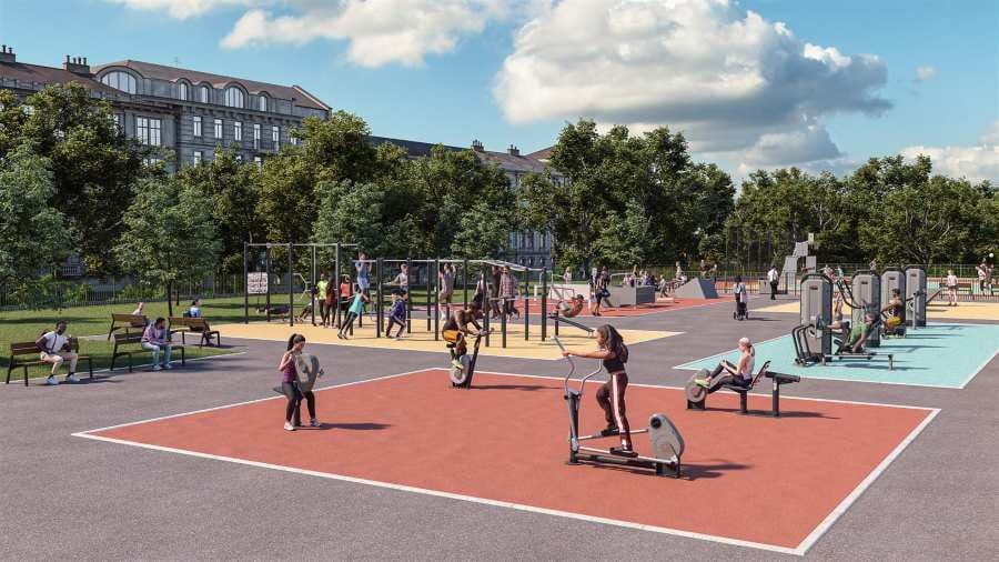 Riegrovy sady čeká modernizace: nové hřiště, dětské prvky i přírodní fitness zóna