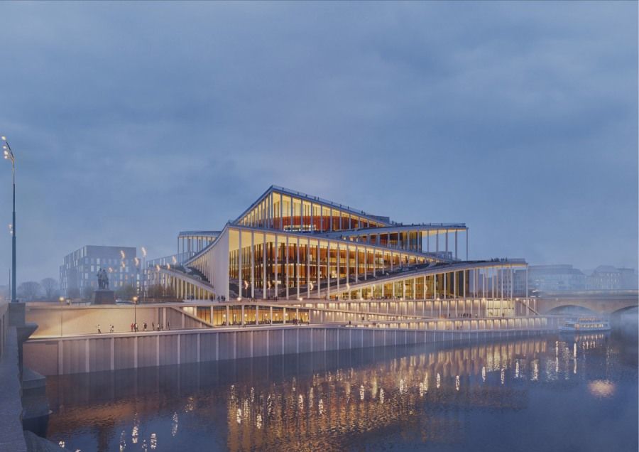 Praha podala žádost o územní a stavební povolení pro Vltavskou filharmonii. Stavba má začít v roce 2028