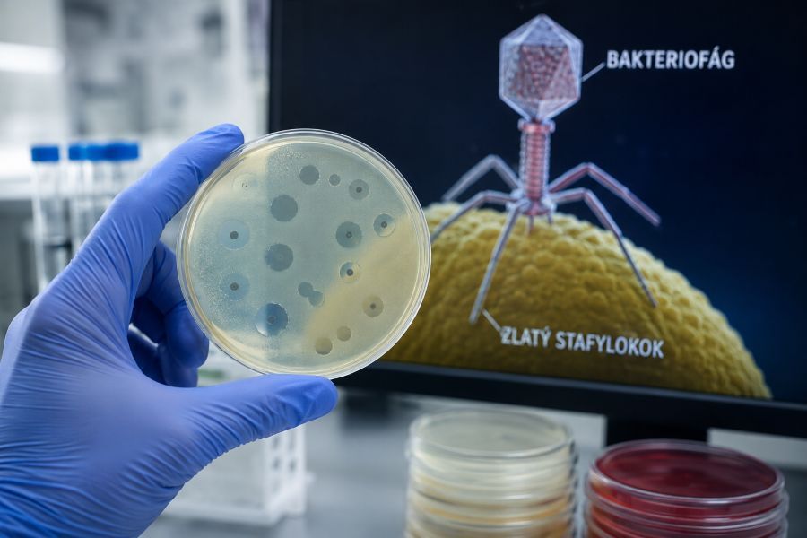 Lékaři z Motola a Homolky nasadili bakteriofágy proti stafylokokové infekci