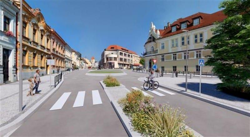 Mělník chystá u soudu nový kruhový objezd, hotový má být v roce 2027