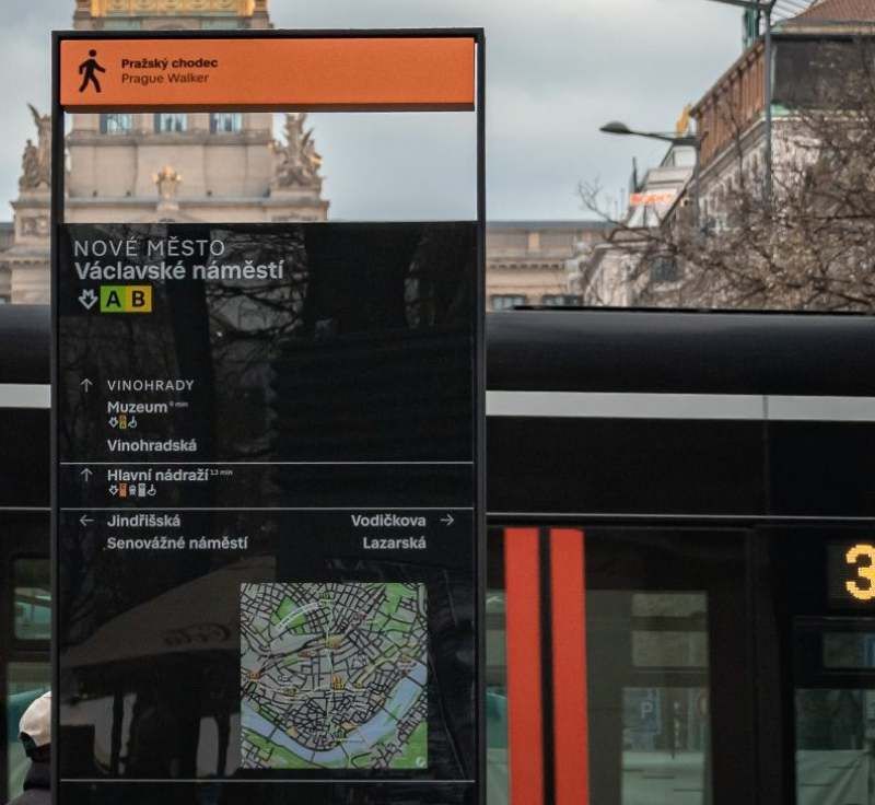 Nové navigační cedule povedou pěší z centra Prahy až na Výstaviště