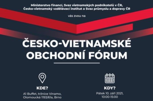 obrázek: Ministerstvo financí spolupořádá Česko-vietnamské obchodní fórum