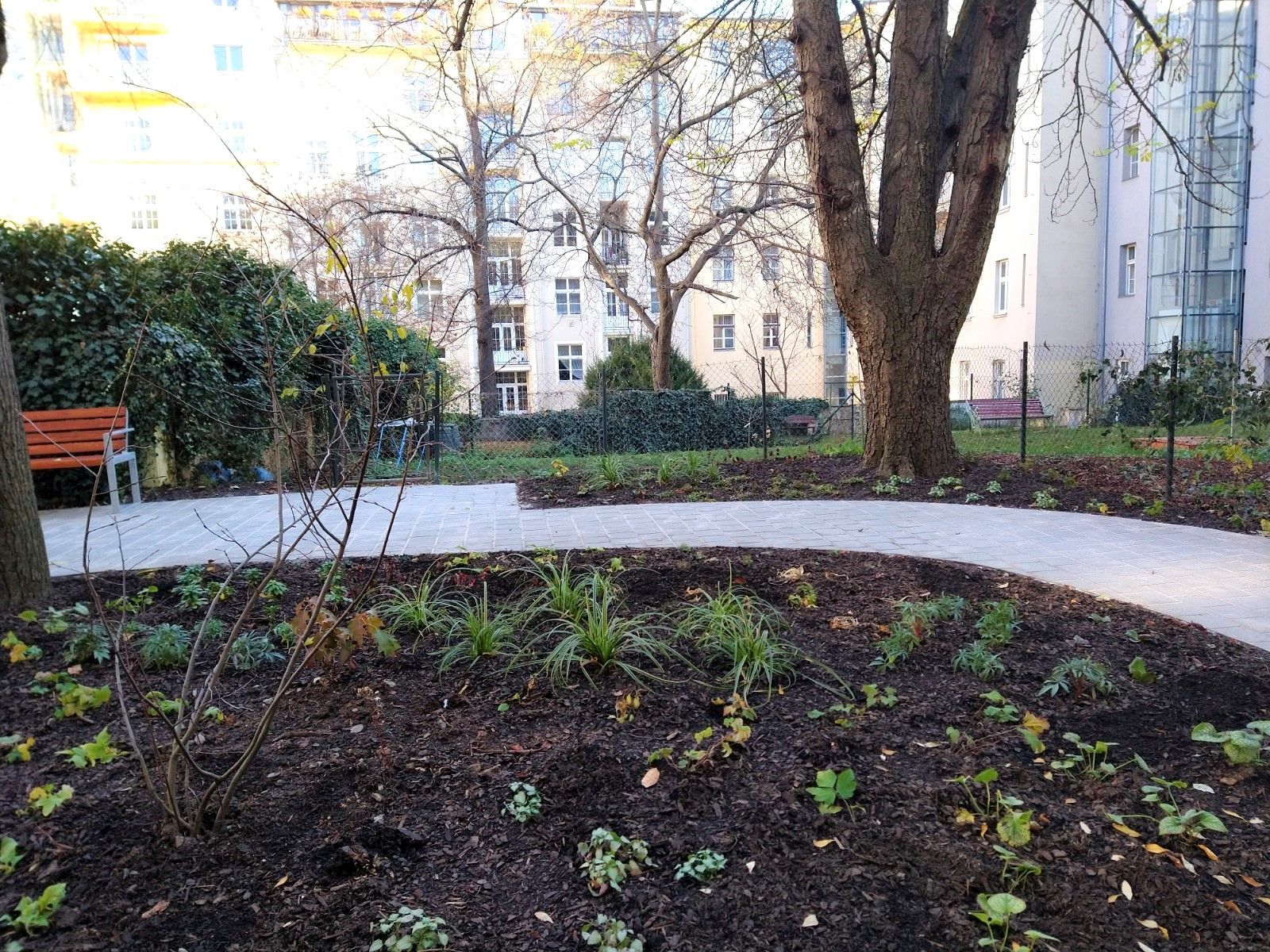 obrázek: Praha 7 upravila vnitroblok u domu pro seniory