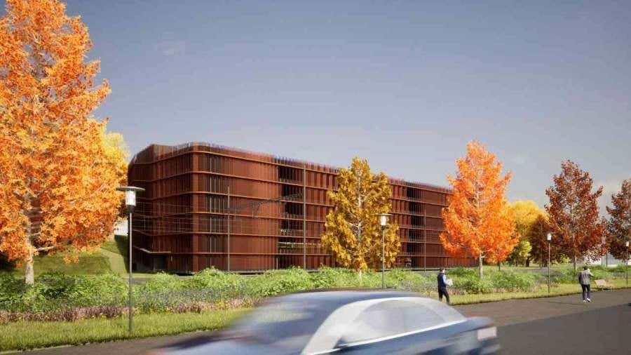 Hostivice dostane nový parkovací dům P+R s 480 místy a nabíječkami, projekt uleví příjezdům do Prahy