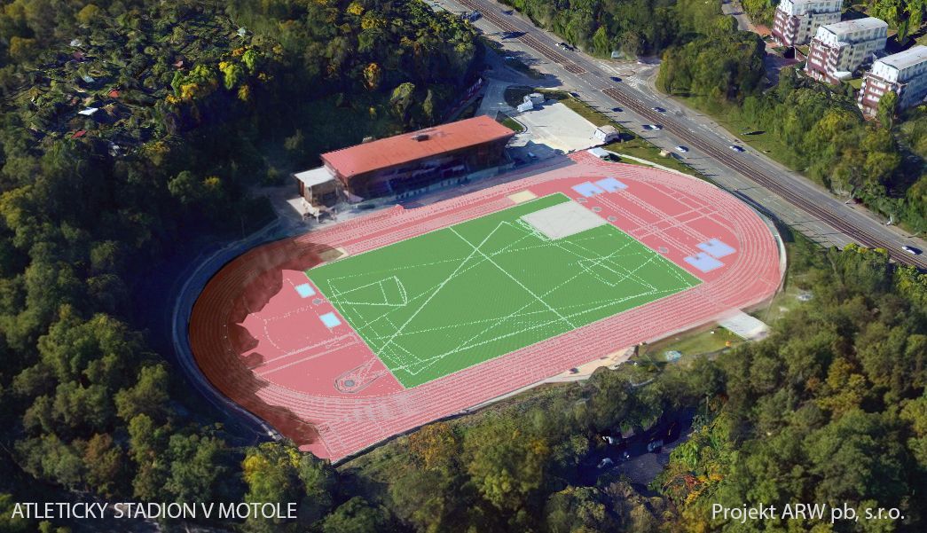 V Motole vznikne atletický stadion, Praha koupila areál a investuje přes 300 milionů