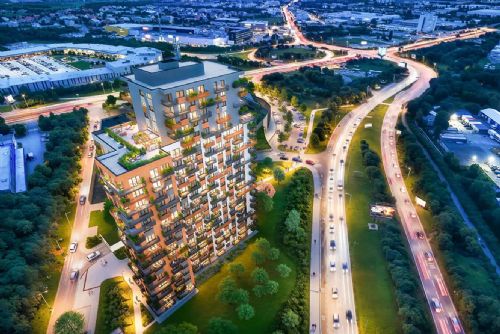 obrázek:U Depa Hostivař vyrůstá Metropolis Tower. Může se stát třetí nejvyšší rezidenční budovou v Praze