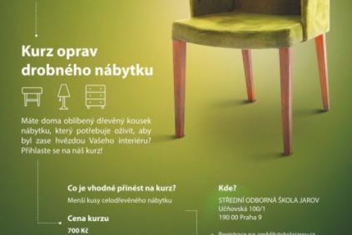 Foto: Praha v rámci podpory udržitelnosti a odpovědného přístupu připravila pro veřejnost kurzy oprav drobného nábytku