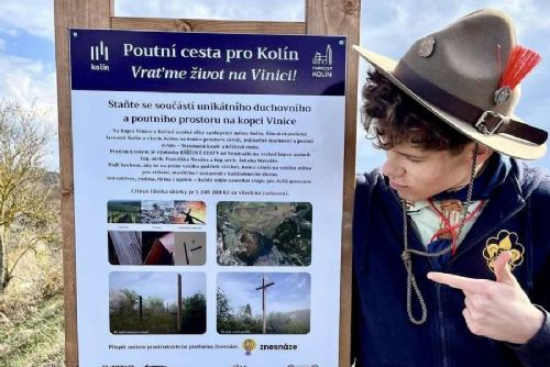 obrázek:Vinice u Kolína: projekt křížové cesty pokračuje, rozhodující budou finance