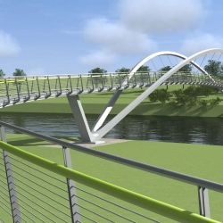 Mikroregion Radnicko získal pravomocné povolení k 54m lávce přes Berounku u Olešné
