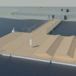 Na Boleváku začíná instalace tří plovoucích mol, promenádu u Ostende čeká omezení