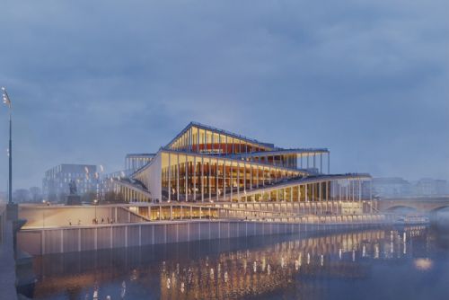 obrázek:Praha podala žádost o územní a stavební povolení pro Vltavskou filharmonii. Stavba má začít v roce 2028