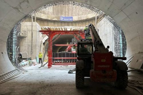 obrázek:První úsek metra D míří do finále: poslední ražby skončí v červnu