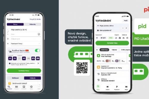obrázek:PID Lítačka 2.0 přinese tmavý režim a nové funkce pro cestující