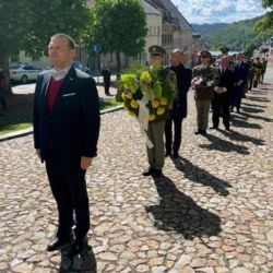 Ministr kultury Martin Baxa uctil památku politických vězňů na pietním aktu Jáchymovské peklo