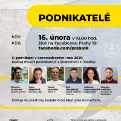 Podnikatelé se podělí o zkušenosti z koronakrize, Desítka startuje diskuzní fóra