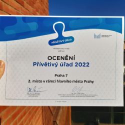 Praha 7 obsadila 2. místo v soutěži o nejpřívětivější úřad