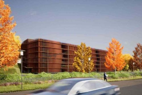 obrázek:Hostivice dostane nový parkovací dům P+R s 480 místy a nabíječkami, projekt uleví příjezdům do Prahy