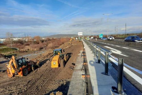 obrázek:Rekonstrukce dálnice D10 u Staré Boleslavi omezuje provoz na 80 km/h