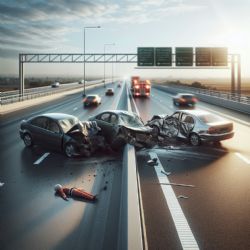 Havárie tří vozidel způsobila zácpy a tragédii na dálnici