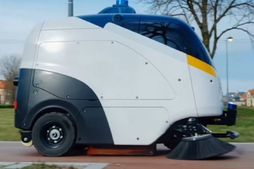 obrázek:Praha 8 otestuje robotické zametače v Karlíně a Libni