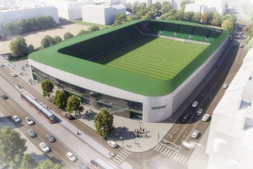 obrázek:Přestavba stadionu Ďolíček se odkládá, Bohemians stále čekají na povolení pro novou jižní tribunu