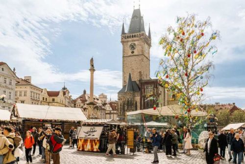 obrázek:Velikonoční trhy v Praze: centrum láká návštěvníky, klidnější atmosféra je mimo hlavní místa