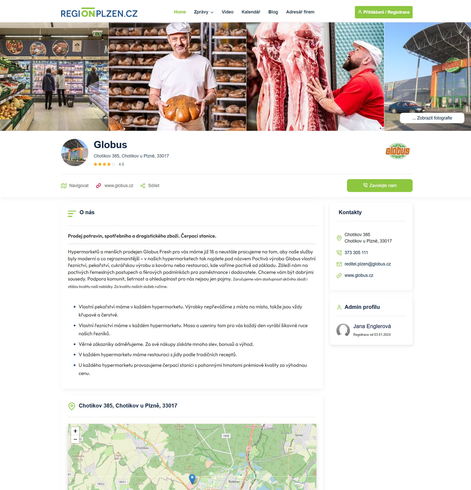 Regionální adresář – ukázka 4