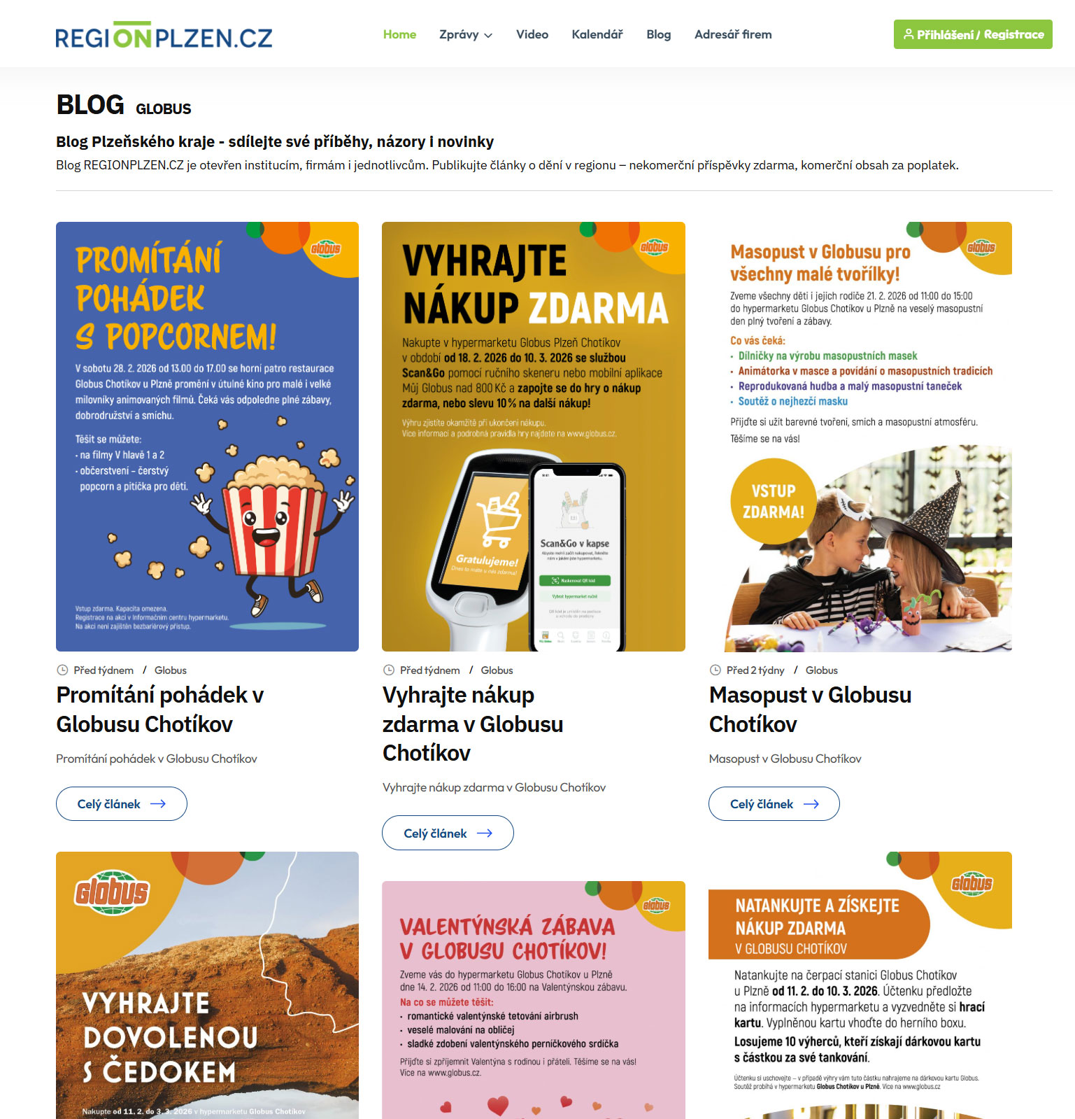 Regionální adresář – ukázka 5